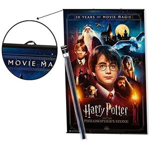Officiële Harry Potter set om op te hangen, inclusief poster, 91 x 61,5 cm, opgerold verzending, coole poster, kunstposter, poster, poster, posters en prints, muurposter van Harry Potter-cadeaus