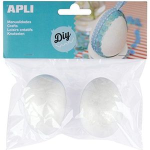 Apli Porexpan-eieren, 65 mm, 2 zakjes