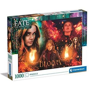 Clementoni Fate The Winx Saga Saga-1000 stukjes voor volwassenen, Netflix-puzzel, gemaakt in Italië, meerkleurig, 39689, standaard