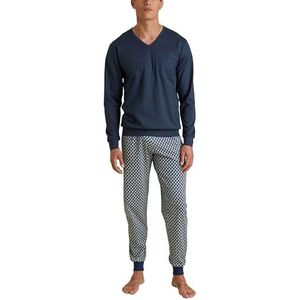 CALIDA Lot de 2 pyjamas pour homme Imprimé Relax, Insignia Blue Print, 58