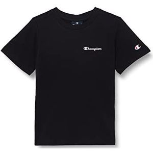 Champion Legacy American Classics Small Logo S/S T-shirt voor jongens, zwart.