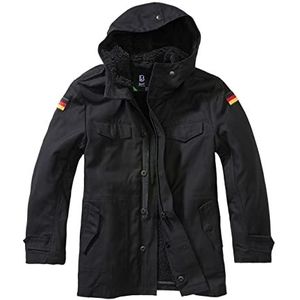 Brandit parka voor kinderen, uniseks, zwart.