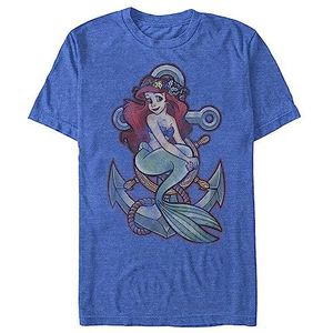 Disney Princess Anchor T-shirt voor heren, koningsblauw, maat S, koningsblauw gemêleerd, S, koningsblauw gemêleerd