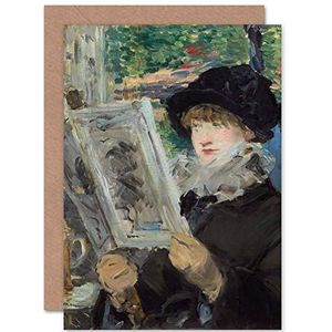 Manet Woman Leesboek met wenskaart en envelop blanco