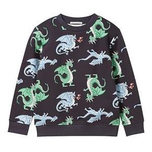 TOM TAILOR Sweatshirt voor jongens met drakenprint, 35839 - kleurrijk drakendesign