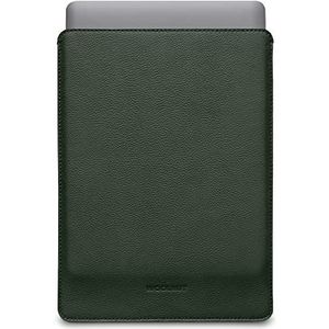 Woolnut Lederen en wollen hoes voor MacBook Pro 13 en Air 13/13,5"" (nieuw model) - Groen