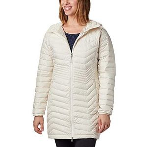 Columbia WK0034 donsjack met capuchon, waterdicht, voor dames, middellang, Powder Lite Mid Jacket, polyester