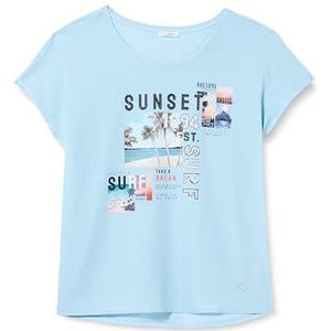 KEY LARGO Sunset Round T-shirt voor dames, lichtblauw (1216), XXL