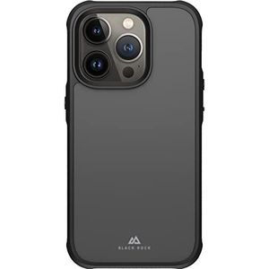 Black Rock - Robuuste beschermhoes voor Apple iPhone 14 Pro I - camerabescherming, schokbestendig, krasbestendig, harde hoes, mat, slank (zwart)