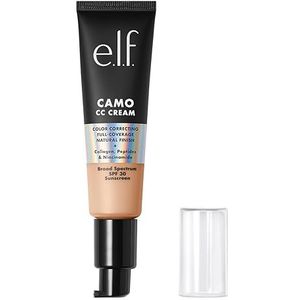 e.l.f. Camo CC Cream, Medium tot Volledige Dekking Kleurcorrectie Foundation met SPF 30, Helder 250W, 30g