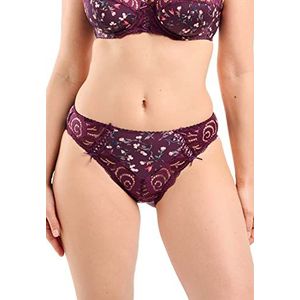 Sans Complexe damesslip, Bloemenprint rood/violet