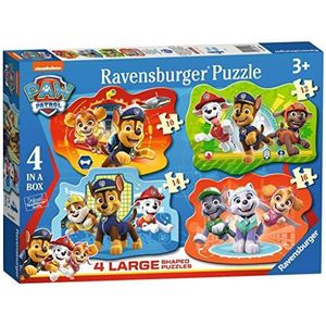 Ravensburger Paw Patrol 4 grote puzzels (10, 12, 14, 16 stuks) voor kinderen leeftijd 3 jaar - educatief speelgoed voor peuters