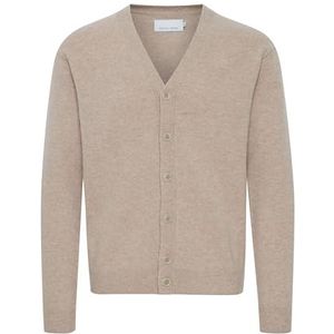 CASUAL FRIDAY Cfkarl Lambswool Cardigan voor heren, Silver Mink Melange (1713121)