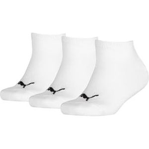 Puma Invisible 3P, sportsokken voor jongens, wit (White 300), 23/36 (fabrieksmaat: 023) (3 stuks), Wit.