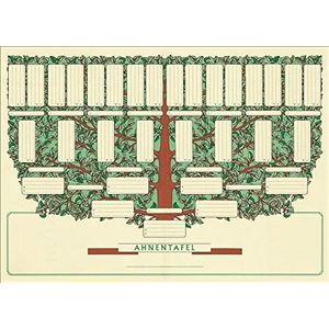 RNK 2802 prikbord DIN A3 gevouwen DIN A5 kleine boom voor 5 generaties