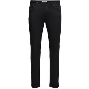 Only & Sons ONSLOOM Slim Jog PK 1418 Noos Jeans, Black Denim, 31 x 34 EU voor heren, zwart.