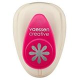 Vaessen Creative Papieren pons, madeliefjes, maat XS, voor knutselprojecten, scrapbooking, kaarten maken en meer