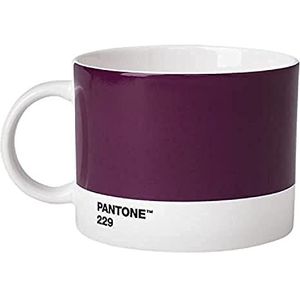 Pantone Theekop en schotel - Bone China - Aubergine 229 C