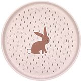 LÄSSIG Kinderbord zonder melamine, BPA-vrij, voor vaatwasser en magnetron/plaat Little Forest Rabbit