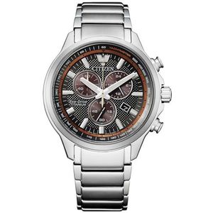 Citizen Heren chronograaf Eco-Drive titanium horloge, zwart., Armband