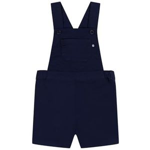 Petit Bateau Salopette Courte Bébé garçon, Bleu, 12 mois