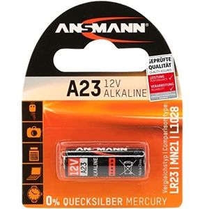 ANSMANN A23 alkaline batterij (1 stuk) - 12 V alkaline batterij voor elektronische bloeddrukmeter, digitale thermometer, e-reader enz. - Wegwerpbatterij met hoge prestaties