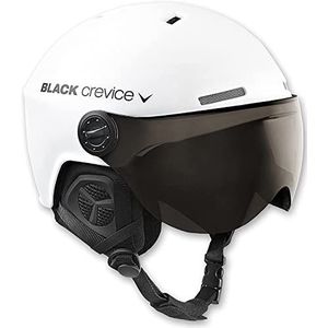 Black Crevice Gstaad skihelm wit maat M/L