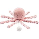 Nattou Muzikaal pluche dier octopus, melodie ""La-Le-Lu"", voor pasgeborenen en vroeggeboren baby's, 23 cm, Lapidou, oudroze/lichtroze