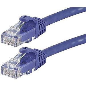 Monoprice FLEXboot Series 109858 Netwerkkabel 24AWG Cat6 550MHz UTP Koper Ethernet Netwerkkabel Paars 15,2 m