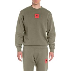 Replay Sweat-shirt pour homme, 408 Light Military, S