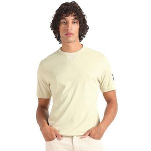 Calvin Klein Jeans T-shirt en tricot à manches courtes pour homme, Vert (Green Haze), 3XL