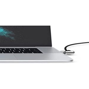 Ledge adapter voor MacBook Pro Touch Bar - kabelslot - zilver