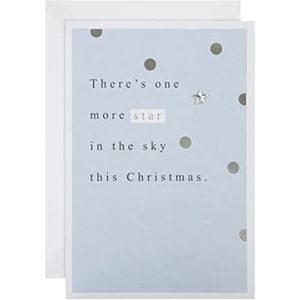 Hallmark Rouwkaart voor Kerstmis - modern design gebaseerd op tekst
