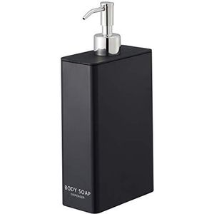 Yamazaki Moderne pompdispenser voor douche, roestvrij staal, zwart, één maat