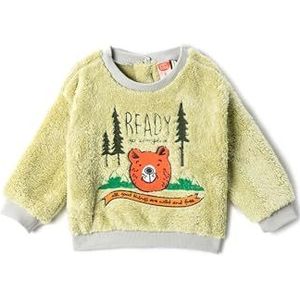 Koton Babyboys Sweat-shirt à manches longues brodés Motif ours en peluche, Vert (774), 3-4 Jahre