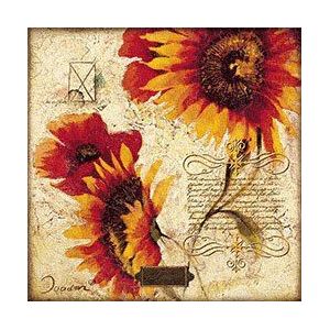 Eurographics JO2063 Joadoor Cast Away Premium Kunstdruk - Zonnebloemen 70 x 70 cm