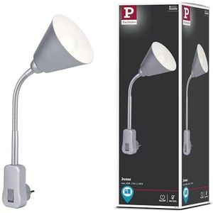 Paulmann Junus stekkerlamp - met flexibele arm - E14 - wit