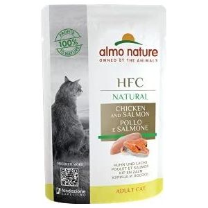 Almo Nature HFC Natural kip en zalm kattennatvoer 24 stuks (24 x 55 g)