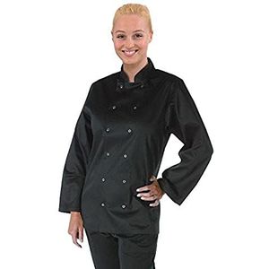 Whites Chefs Apparel A438-M Vegas koksjas met lange mouwen Zwart