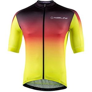 Nalini Bas Speed Jersey T-shirt voor heren, Rood/Geel