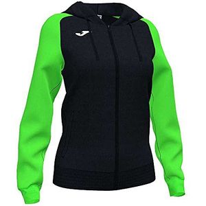 Joma Academy IV capuchontrui voor dames, zwart-neongroen