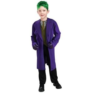 Rubies Costume Co - Officieel DC Comics - The Joker Dark Knight instapmodel kostuum (kinderen) - maat 7-10 jaar, paars, groen