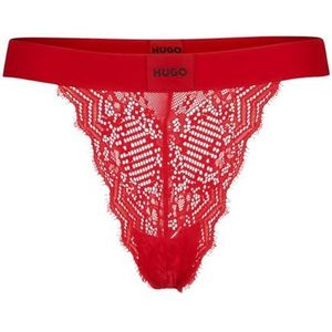 HUGO String met kanten string voor dames, Helder rood 620