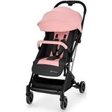 Kinderkraft lichtgewicht buggy INDY, wandelwagen, reisbuggy, makkelijk inklapbaar, verstelbare rugleuning in ligstand, met accessoires, regenhoes, vanaf de geboorte, roze