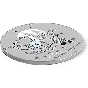 ERT GROUP Disney Winnie The Pooh draadloze oplader draadloos laadstation voor telefoon of tablet, volwassenen of kinderen, draadloos oplaadpad ontworpen voor iPhone, Samsung en meer DCHWPOOH003