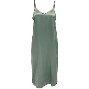 ONLY Onlvictoria Noos W Dames satijnen halflange jurk Lily Pad, M, Lily Pad