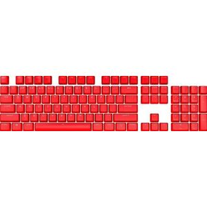 Corsair PBT Double-Shot Pro Toetsenbordenset (PBT-toetsen, Double-Shot Pro, standaard onderkant, gestructureerd oppervlak, 1,5 mm dikke wanden met achtergrondverlichting, incl. O-schokdemper), rood