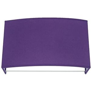 Wandlamp voor lampen E14, kleine wandlamp wandlamp woonkamer, wandlamp slaapkamer, wandlamp stof, 31 x 10 x 19 cm max 25 W, cert. DEKRA kabel inclusief, radio kleur violet