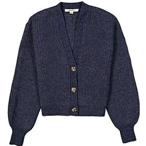 Garcia Cardigan en Tricot Sweater Fille, Bleu Bruyère, 134