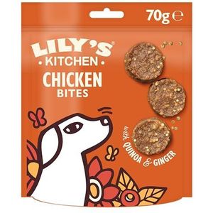 Lily's Kitchen Chomp-Away Kip Traktaties voor honden, 8 eenheden, 70 g